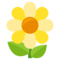 Blossom emoji on Emojione